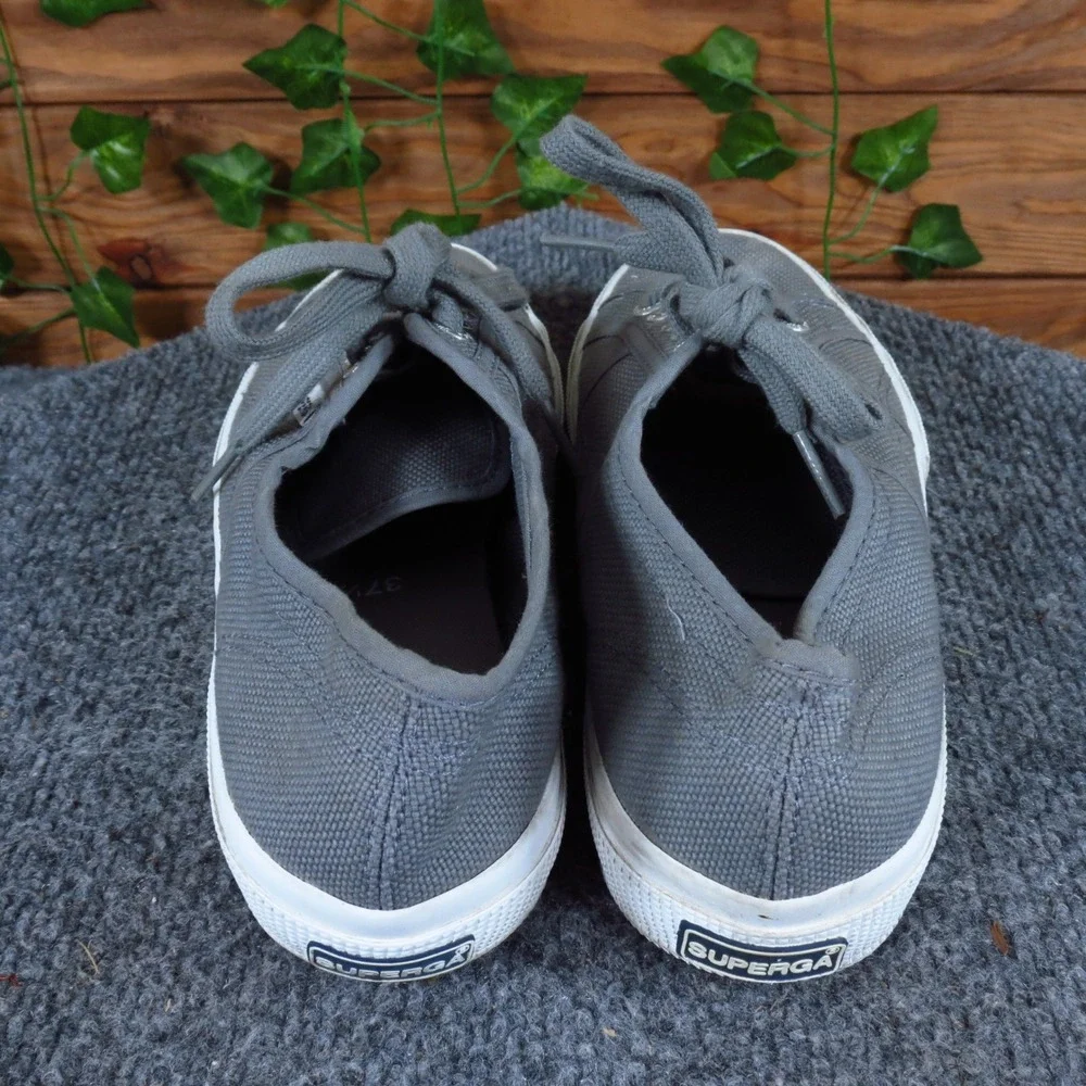 Superga 2750 Cotu‎ Classic Women Sneaker Size 7 Casual Everyday Grey Canvas